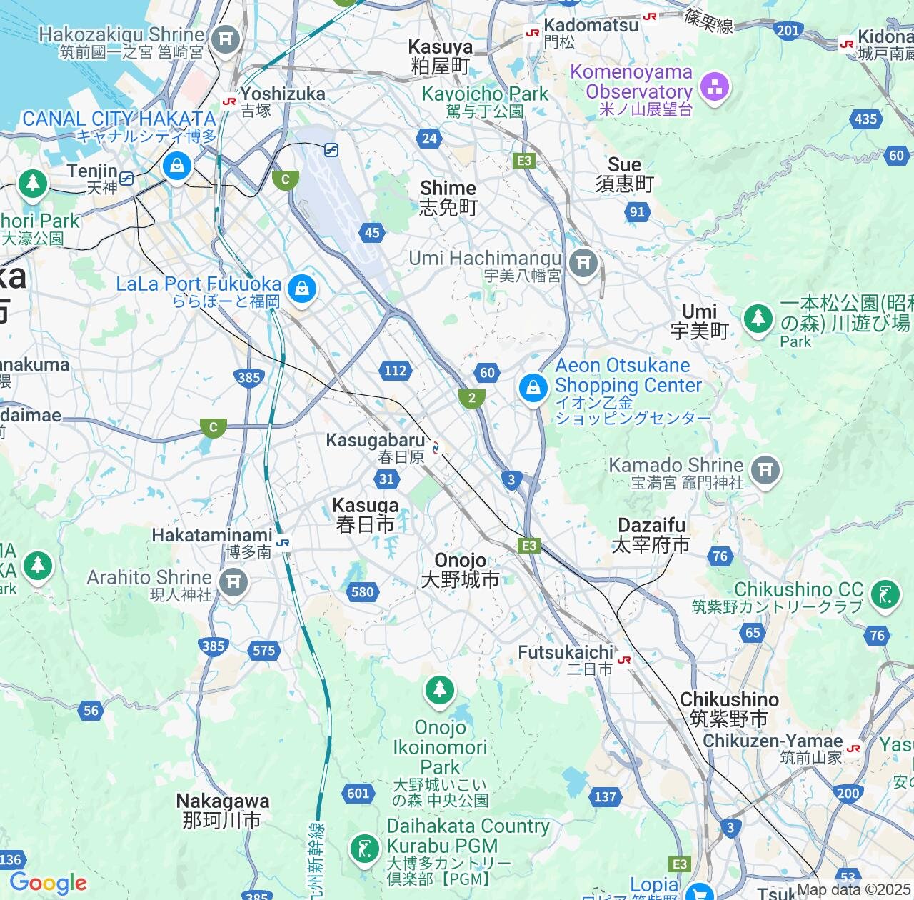 Map image for Intellectual Property Lawyers in Onojo and Fukuoka IP firms at coordinates  ; .