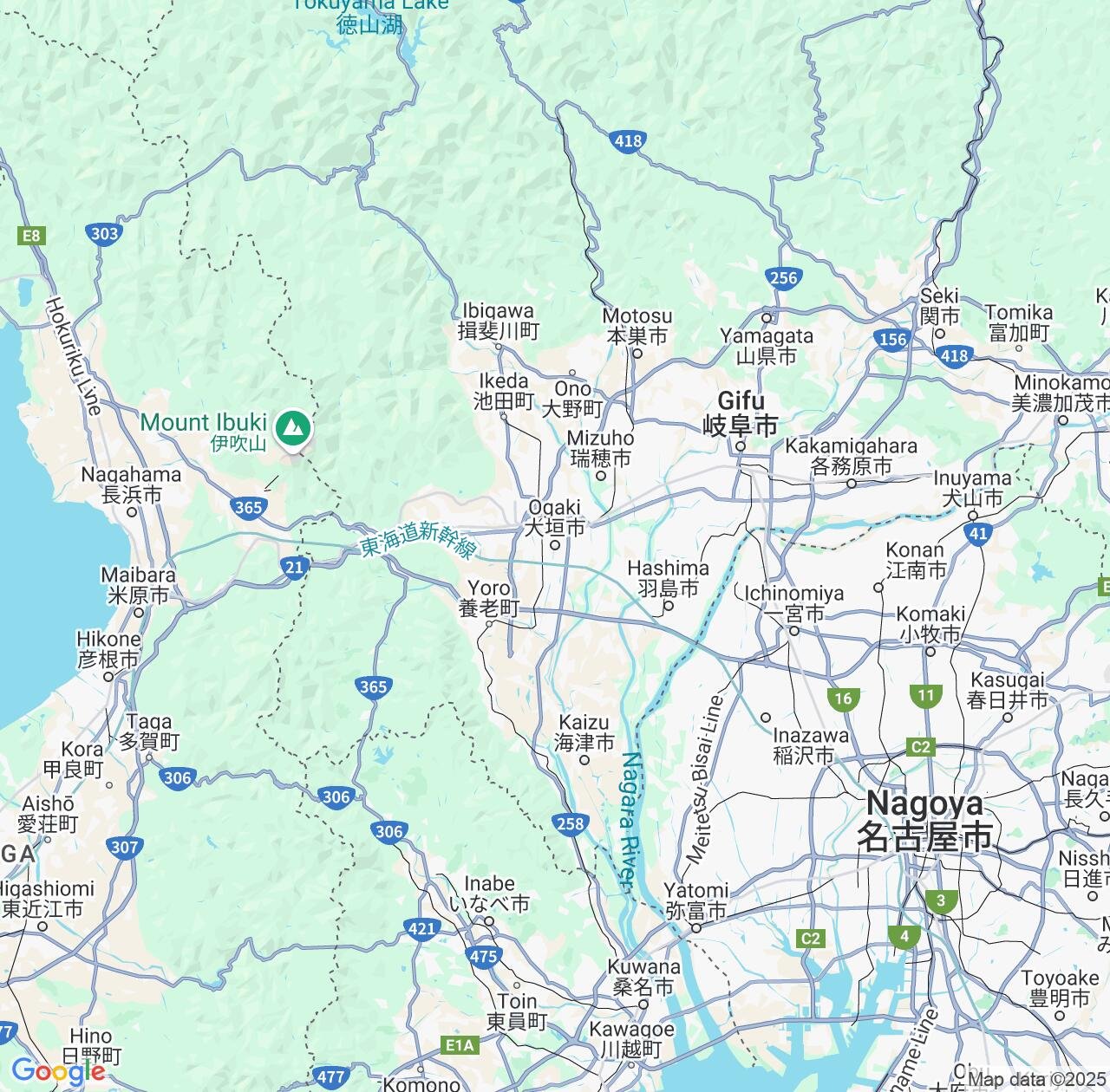 Map image for Intellectual Property Lawyers in Ogaki and Gifu IP firms at coordinates  ; .