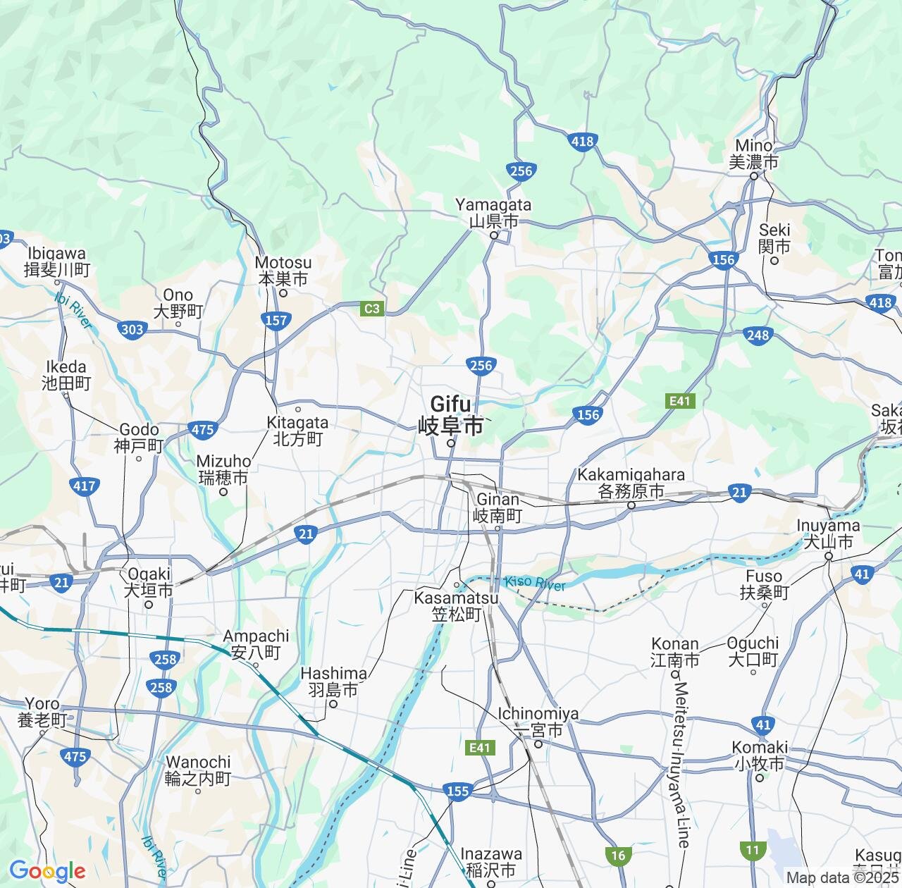 Map image for Intellectual Property Lawyers in Gifu and Japan IP firms at coordinates  ; .
