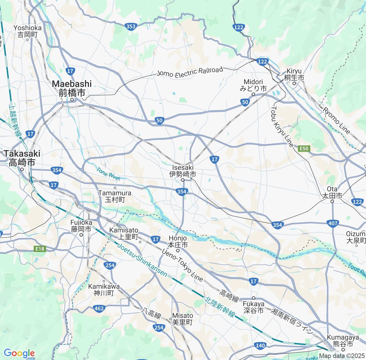 Map image for Intellectual Property Lawyers in Isesaki and Gunma IP firms at coordinates  ; .