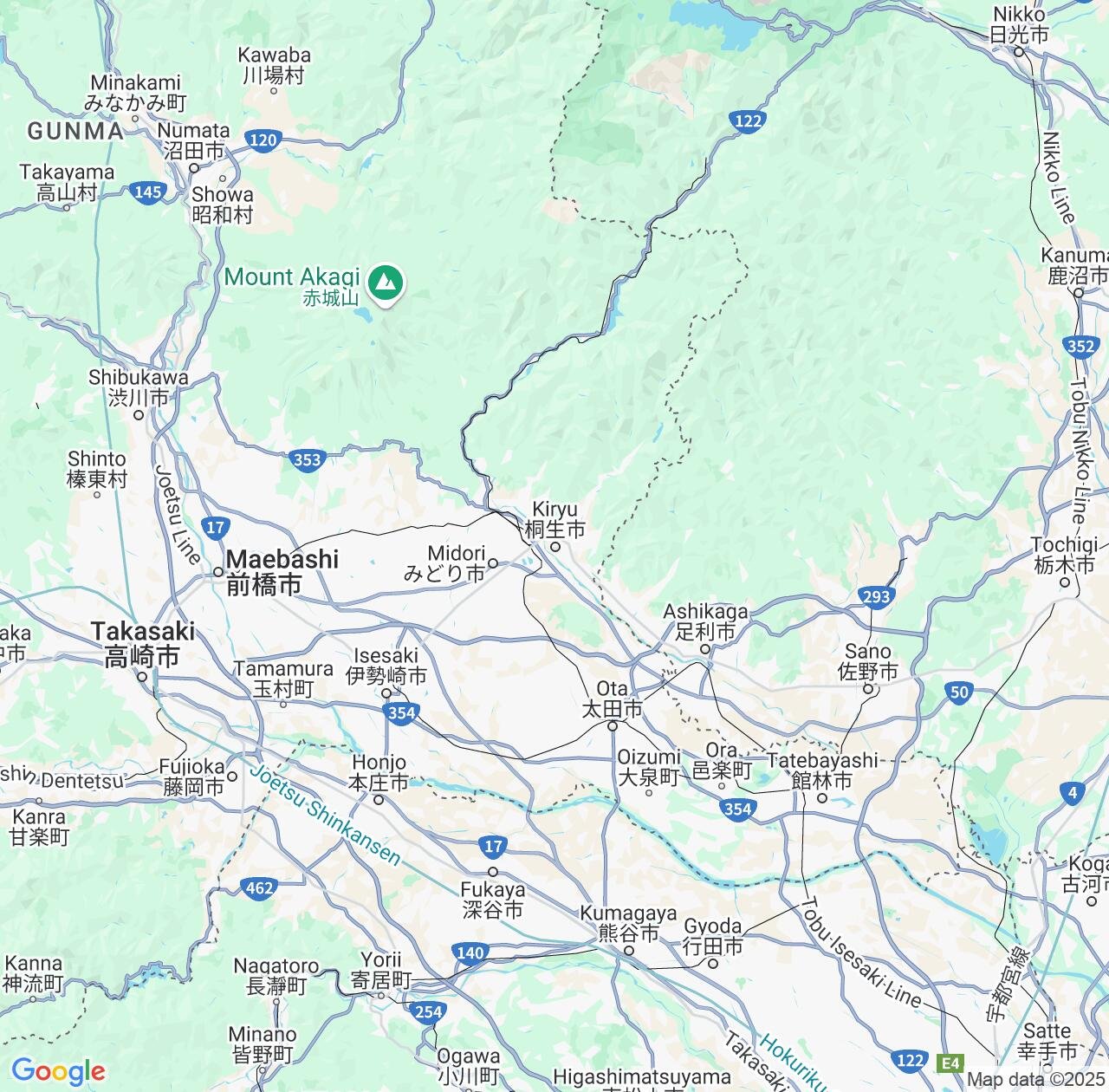 Map image for Intellectual Property Lawyers in Kiryu and Gunma IP firms at coordinates  ; .