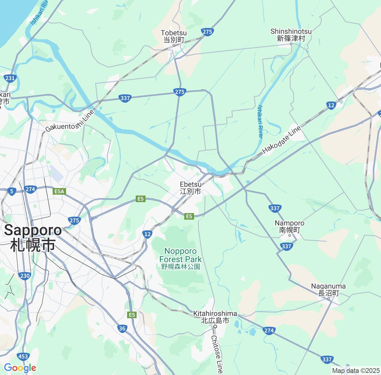 Map image for Intellectual Property Lawyers in Ebetsu and Hokkaido IP firms at coordinates  ; .