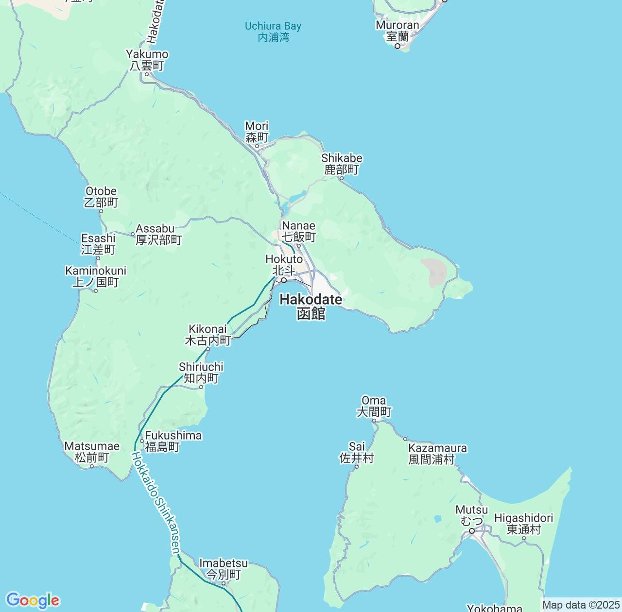 Map image for Intellectual Property Lawyers in Hakodate and Hokkaido IP firms at coordinates  ; .
