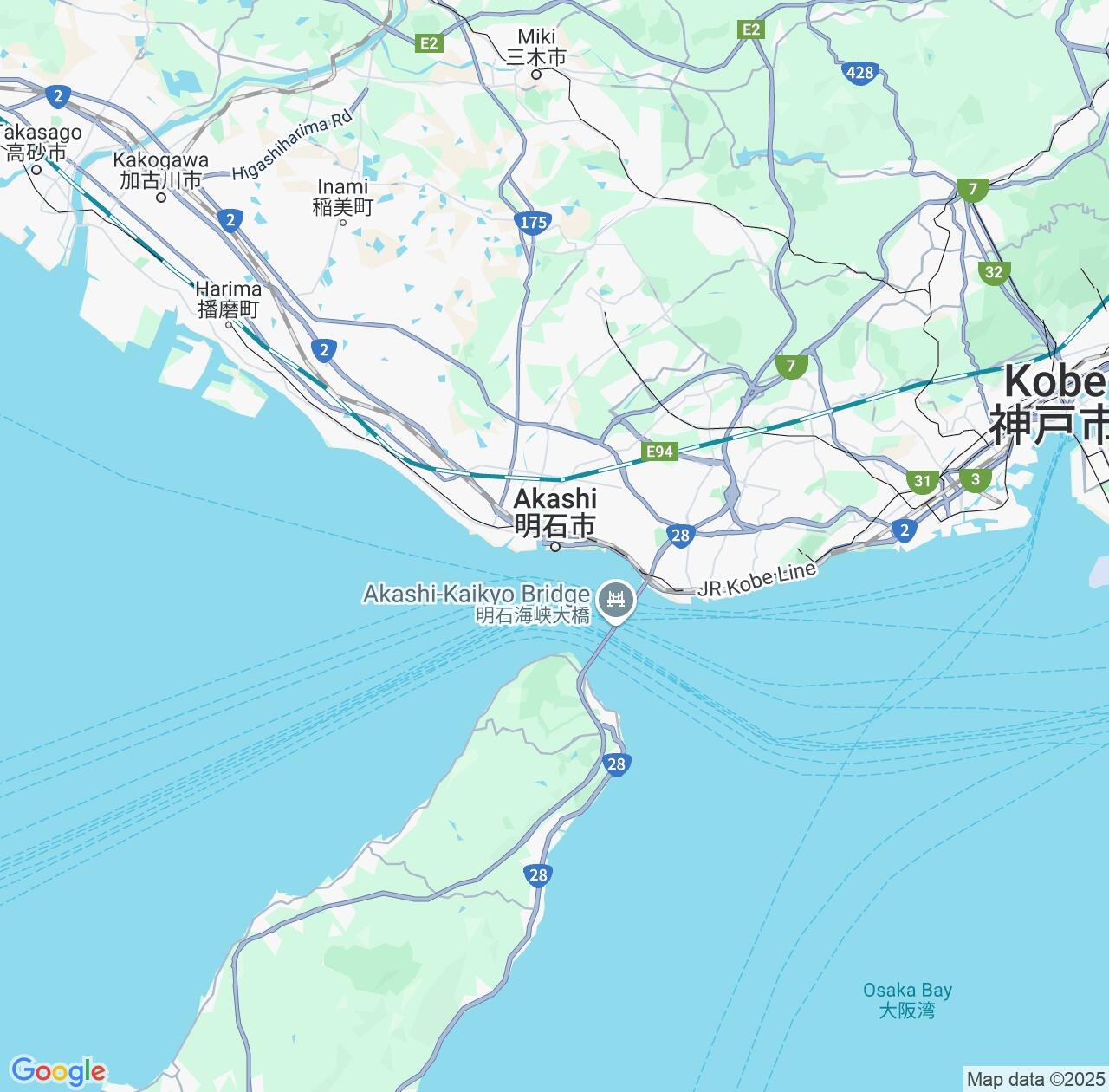 Map image for Intellectual Property Lawyers in Akashi and Hyōgo IP firms at coordinates  ; .