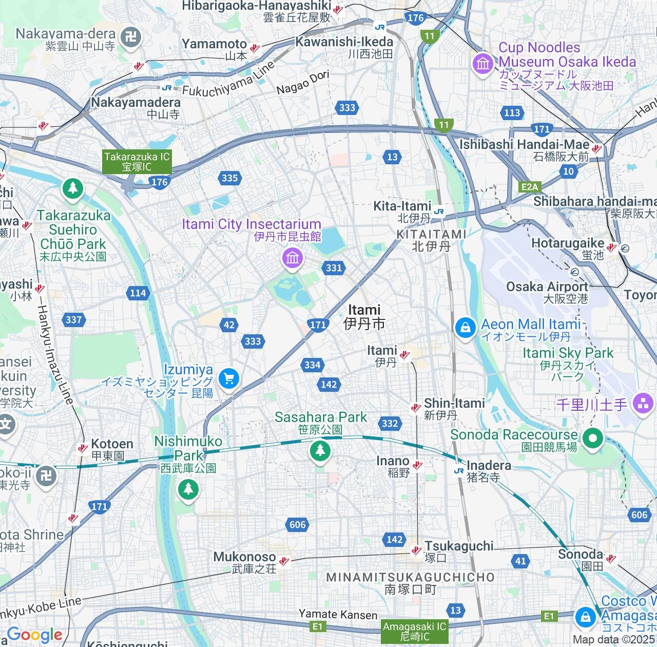 Map image for Intellectual Property Lawyers in Itami and Hyōgo IP firms at coordinates  ; .