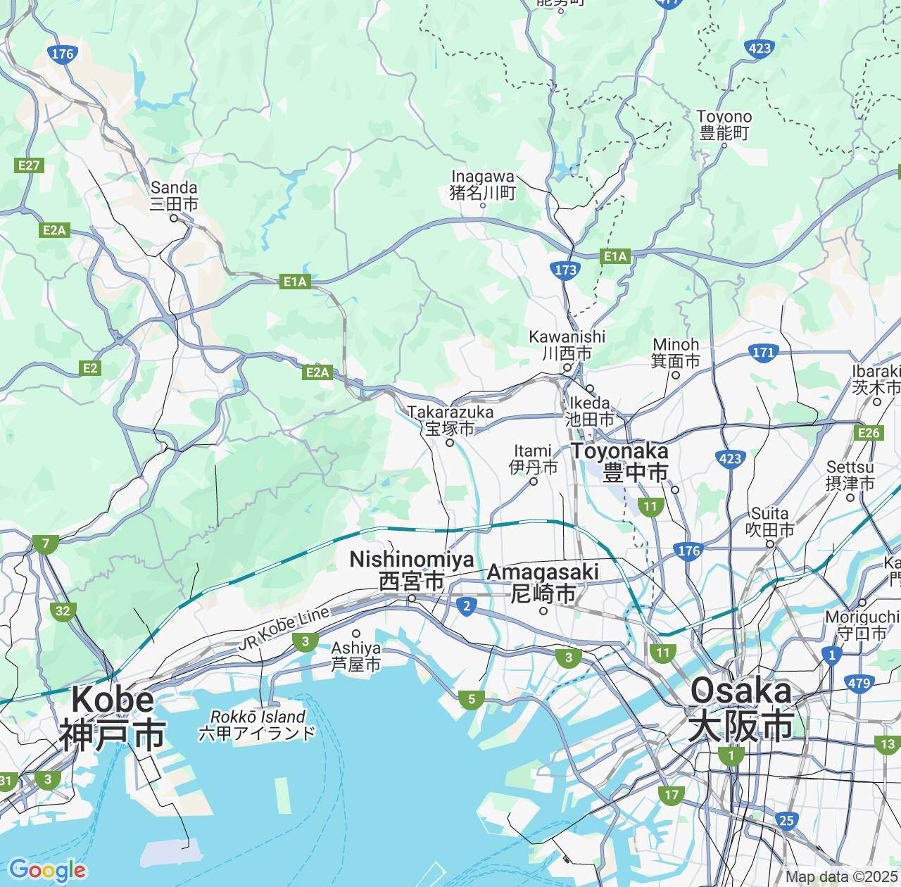 Map image for Intellectual Property Lawyers in Takarazuka and Hyōgo IP firms at coordinates  ; .