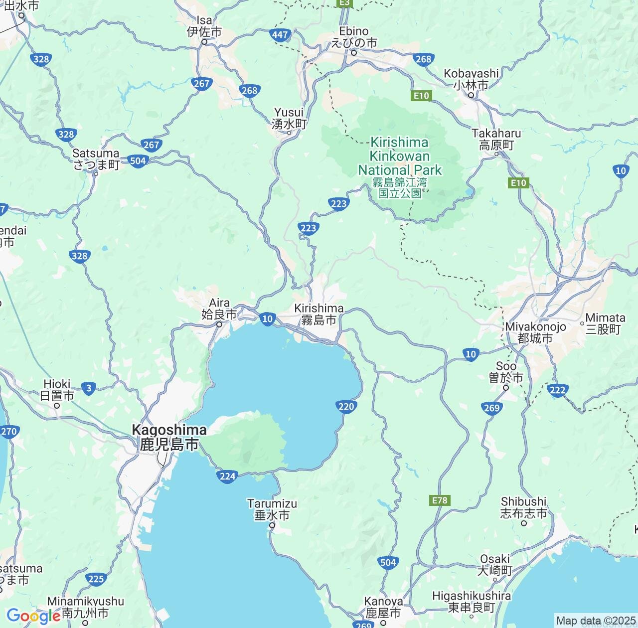 Map image for Intellectual Property Lawyers in Kirishima and Kagoshima IP firms at coordinates  ; .