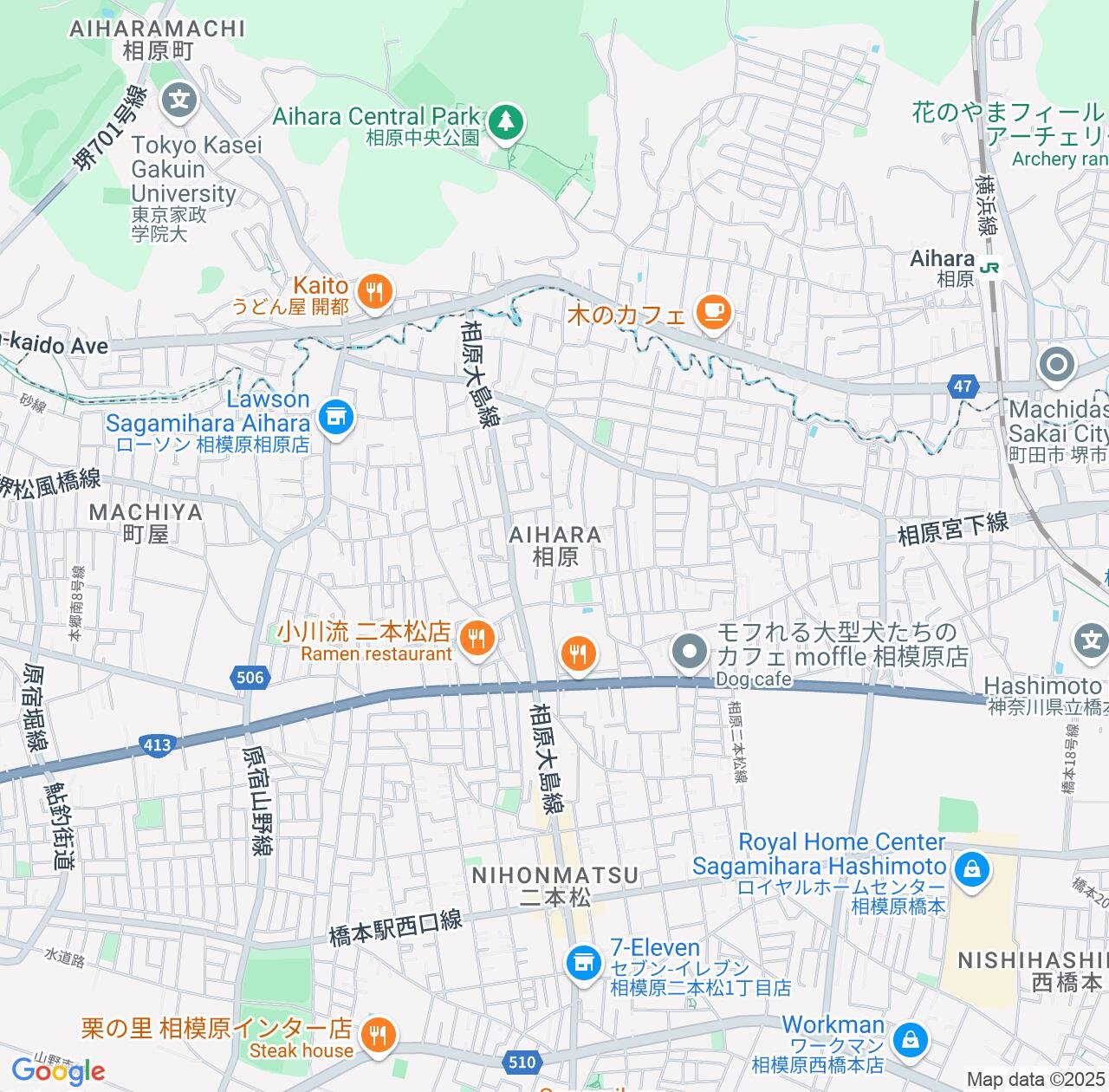 Map image for Intellectual Property Lawyers in Aihara and Kanagawa IP firms at coordinates  ; .