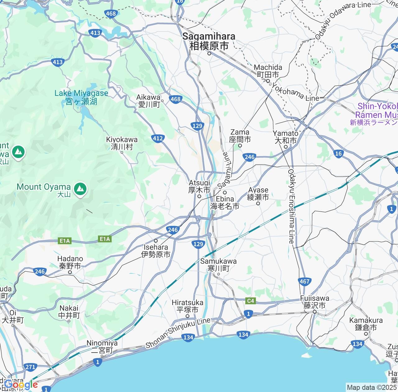 Map image for Intellectual Property Lawyers in Atsugi and Kanagawa IP firms at coordinates  ; .
