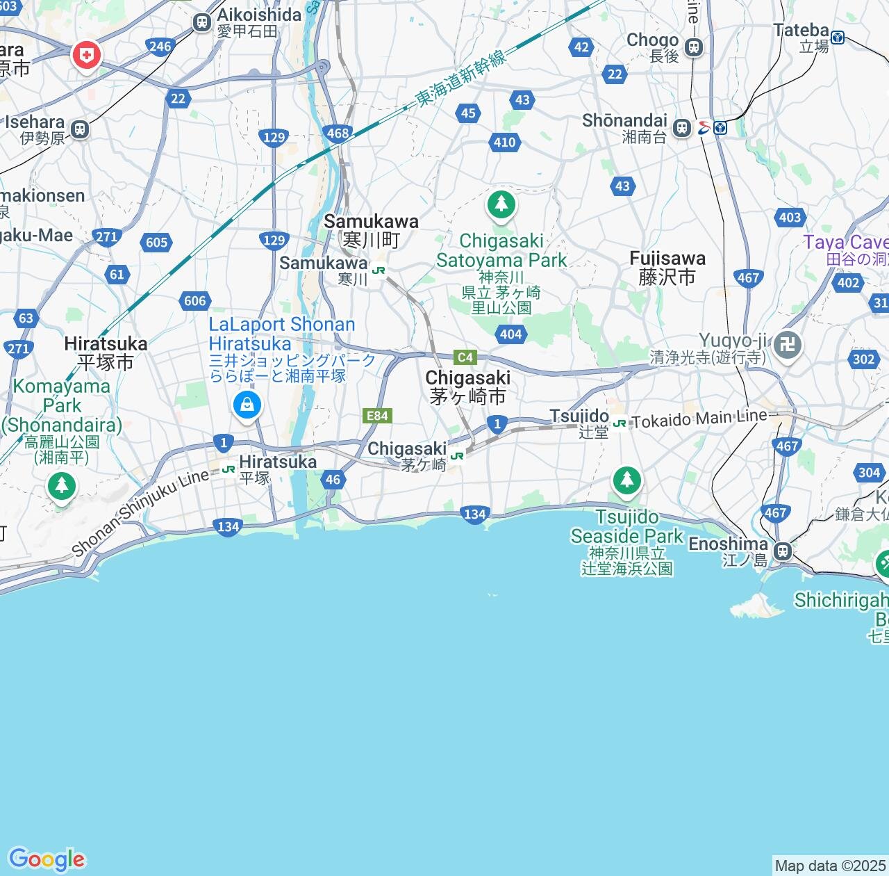 Map image for Intellectual Property Lawyers in Chigasaki and Kanagawa IP firms at coordinates  ; .