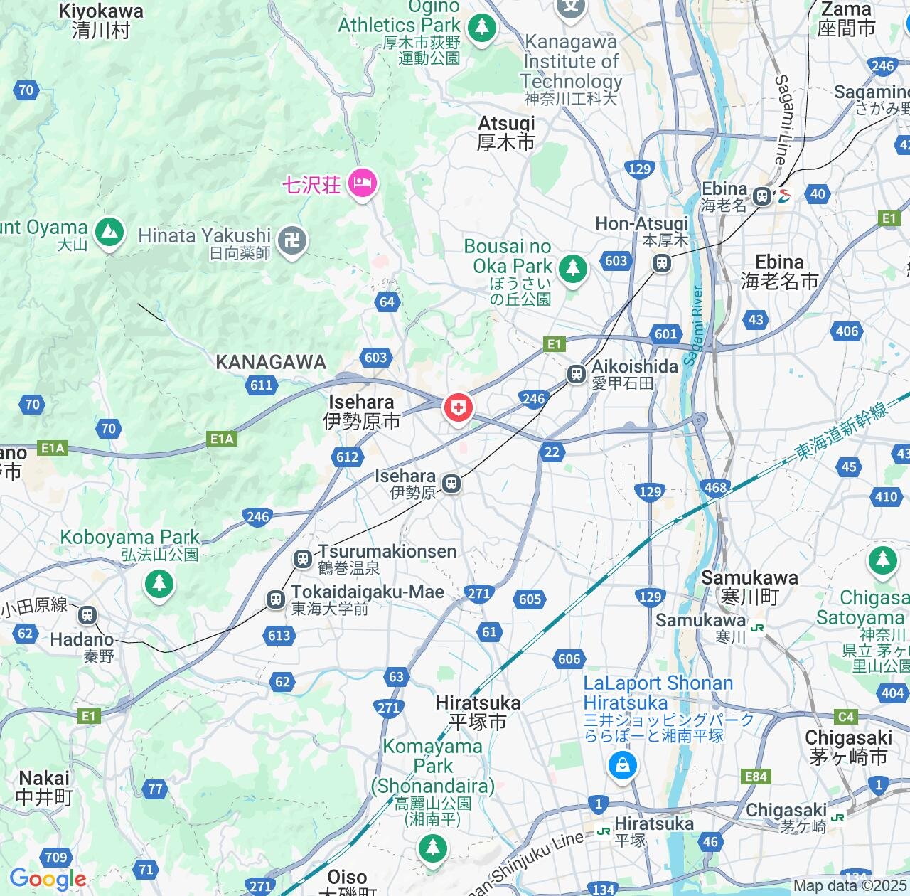 Map image for Intellectual Property Lawyers in Isehara and Kanagawa IP firms at coordinates  ; .