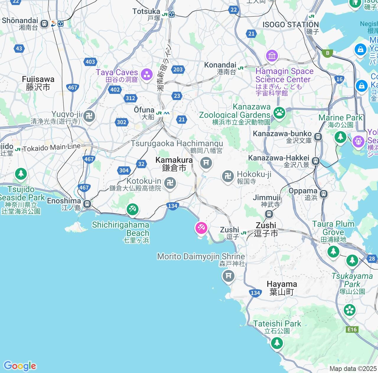 Map image for Intellectual Property Lawyers in Kamakura and Kanagawa IP firms at coordinates  ; .