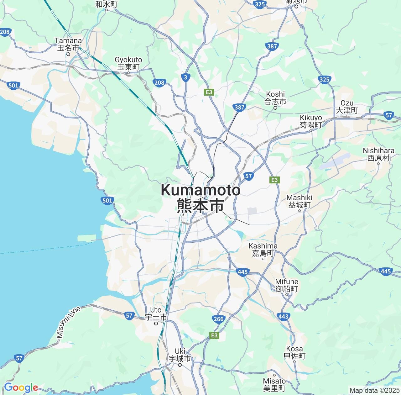 Map image for Intellectual Property Lawyers in Kumamoto and Japan IP firms at coordinates  ; .