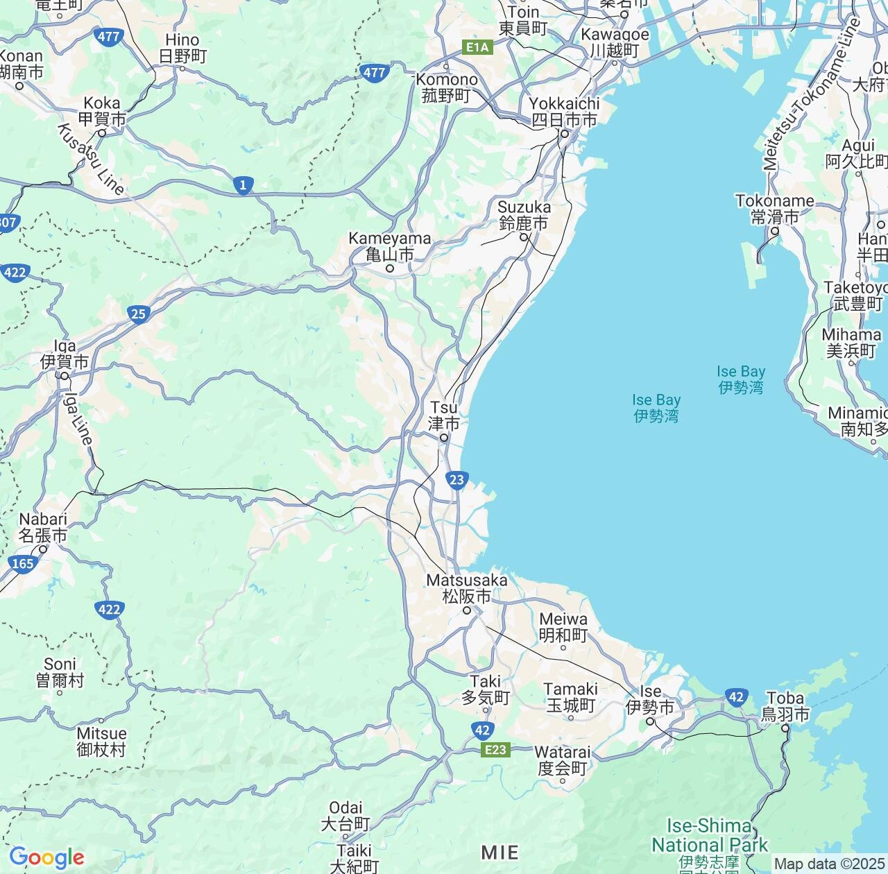 Map image for Intellectual Property Lawyers in Tsu and Mie IP firms at coordinates  ; .