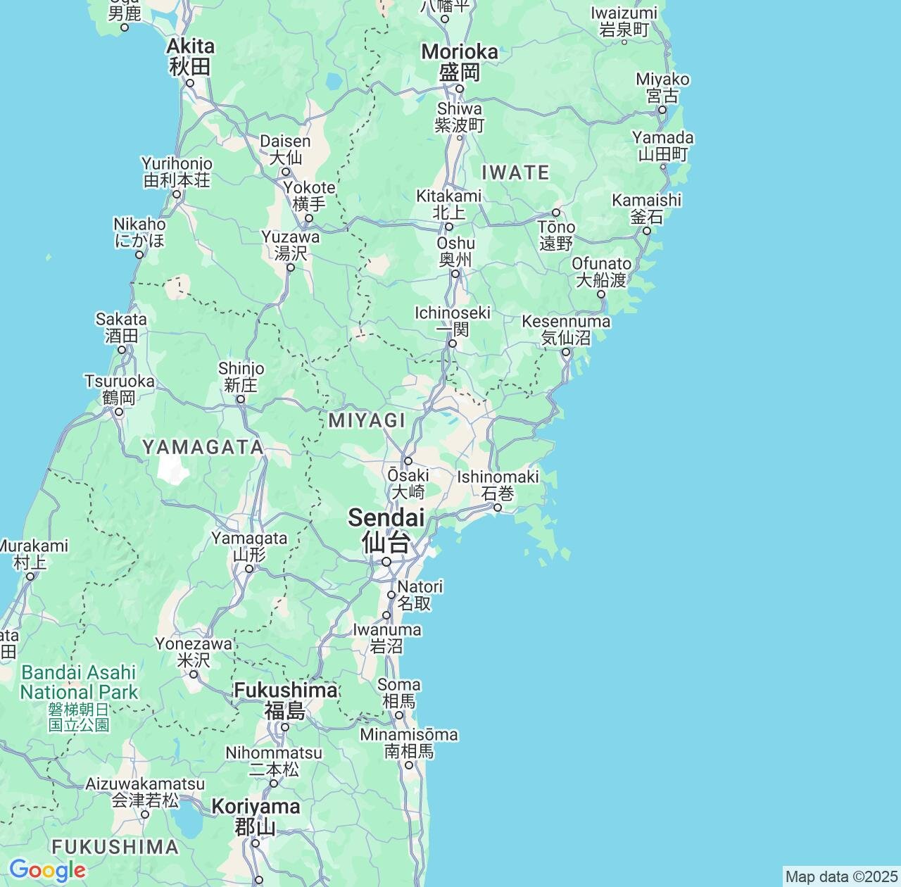 Map image for Intellectual Property Lawyers in Miyagi and Japan IP firms at coordinates  ; .