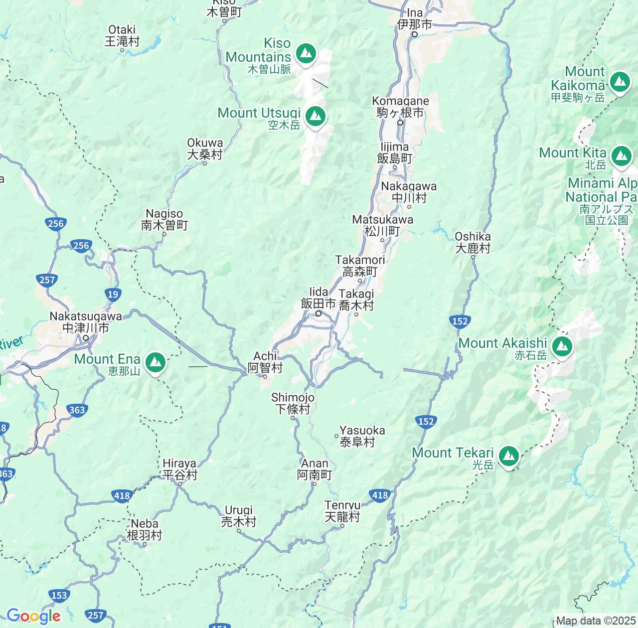 Map image for Intellectual Property Lawyers in Iida and Nagano IP firms at coordinates  ; .