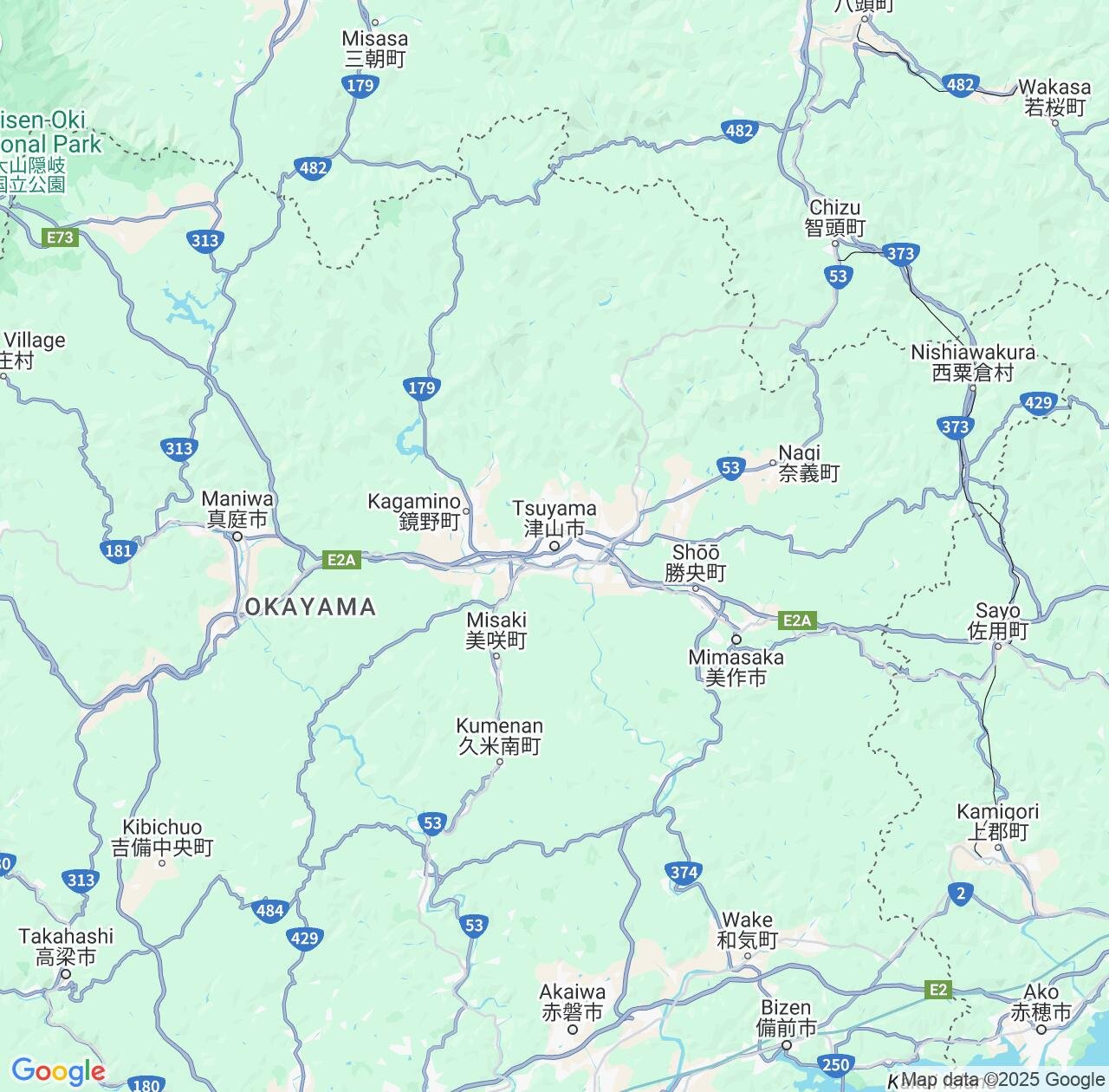Map image for Intellectual Property Lawyers in Tsuyama and Okayama IP firms at coordinates  ; .