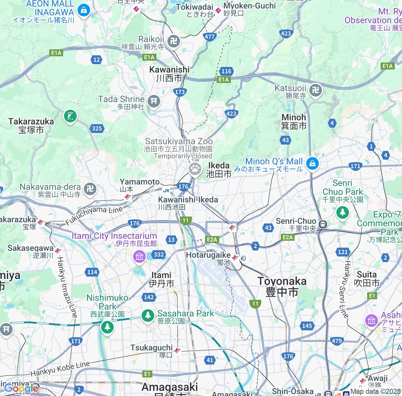 Map image for Intellectual Property Lawyers in Ikeda and Osaka IP firms at coordinates  ; .