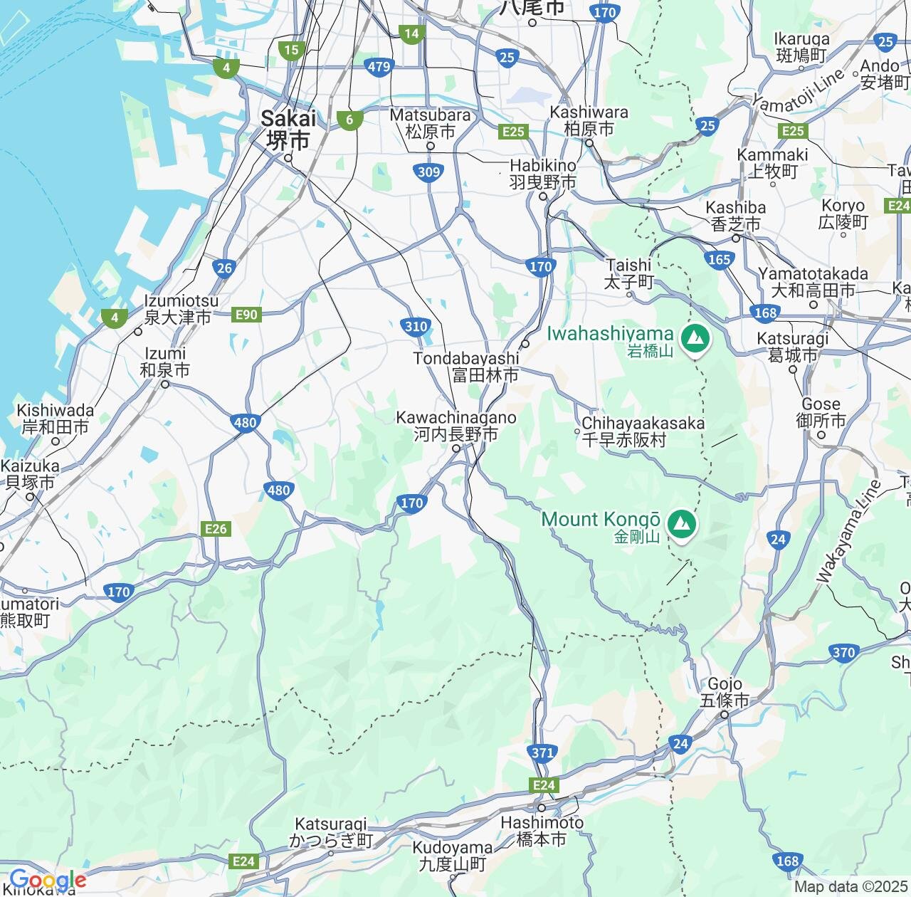 Map image for Intellectual Property Lawyers in Kawachi-Nagano and Osaka IP firms at coordinates  ; .