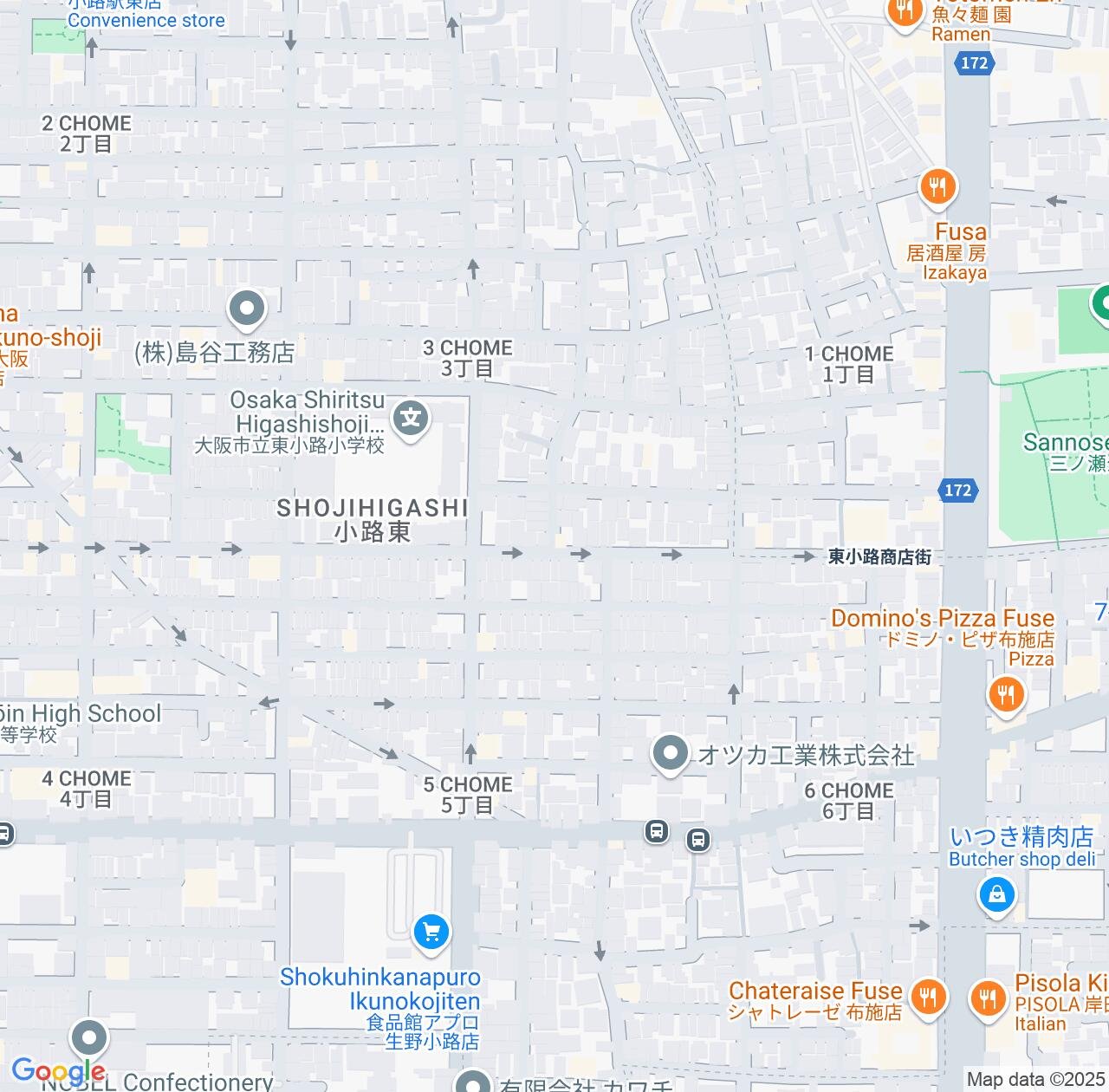 Map image for Intellectual Property Lawyers in Matsubara and Osaka IP firms at coordinates  ; .