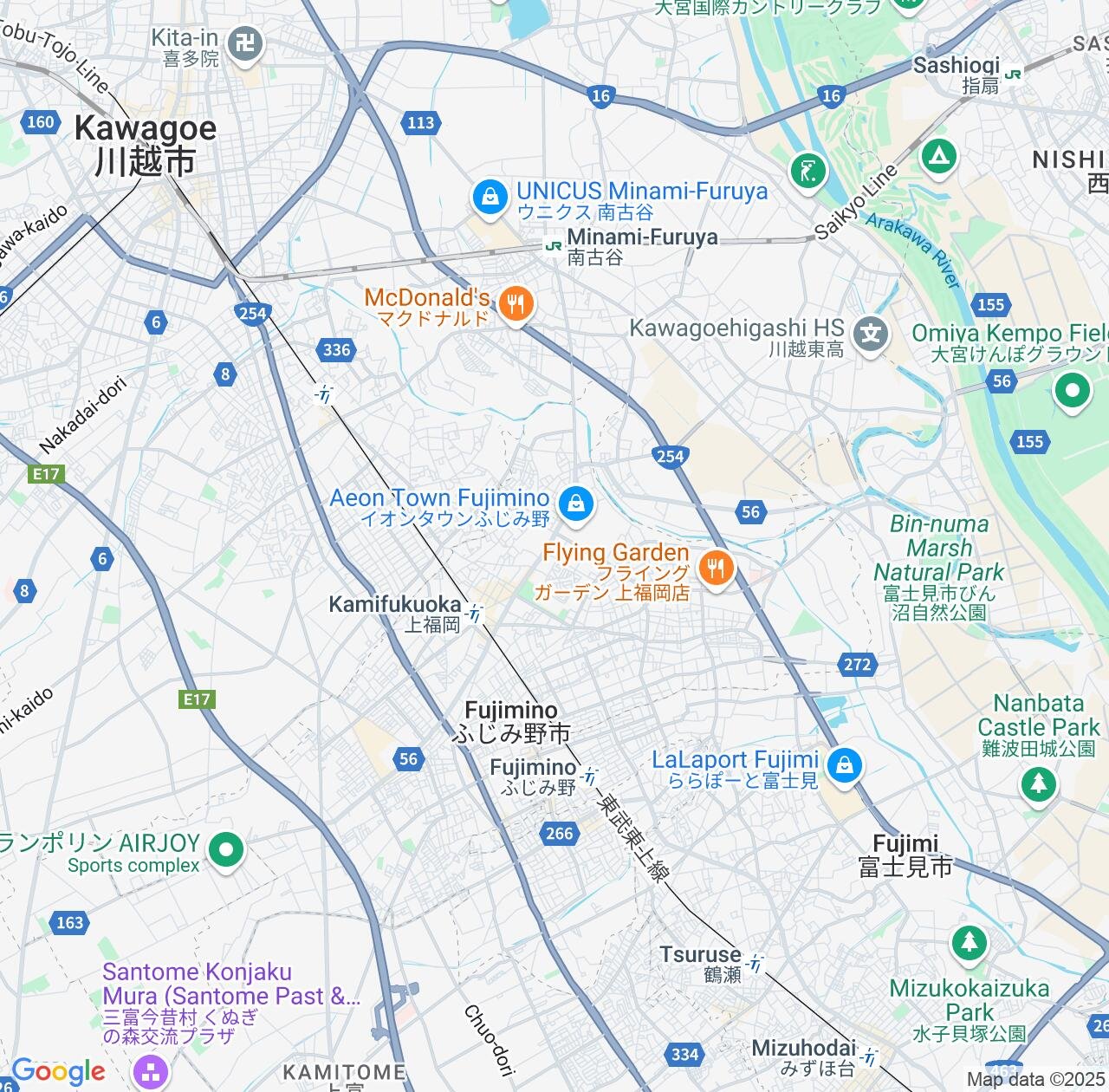 Map image for Intellectual Property Lawyers in Fujimino and Saitama IP firms at coordinates  ; .