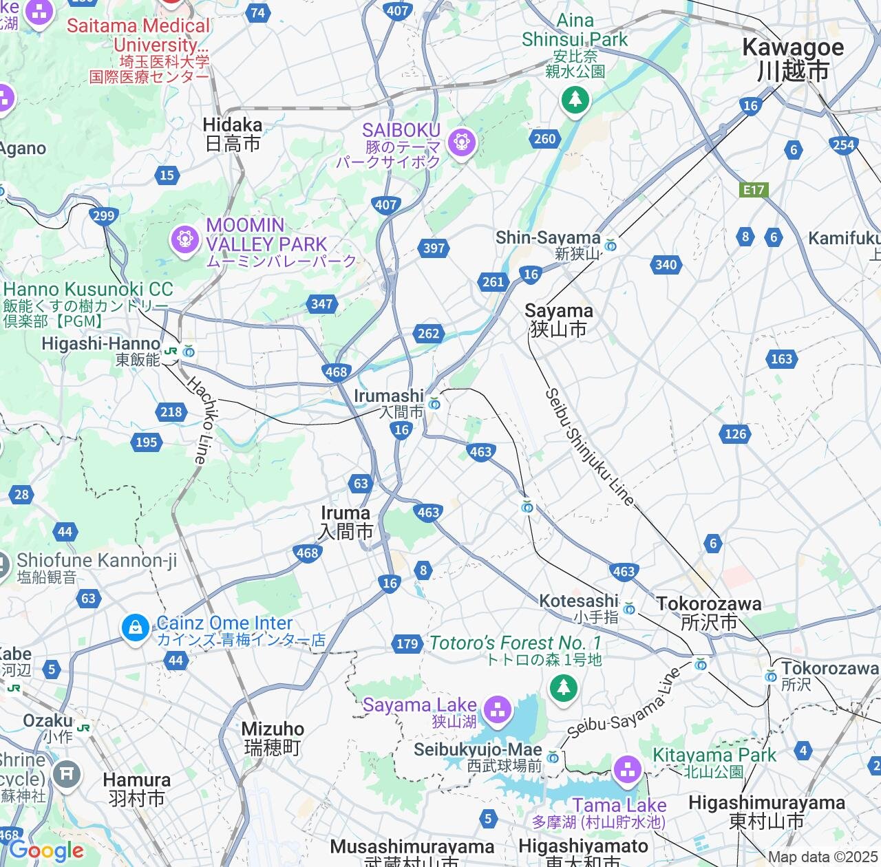 Map image for Intellectual Property Lawyers in Iruma and Saitama IP firms at coordinates  ; .