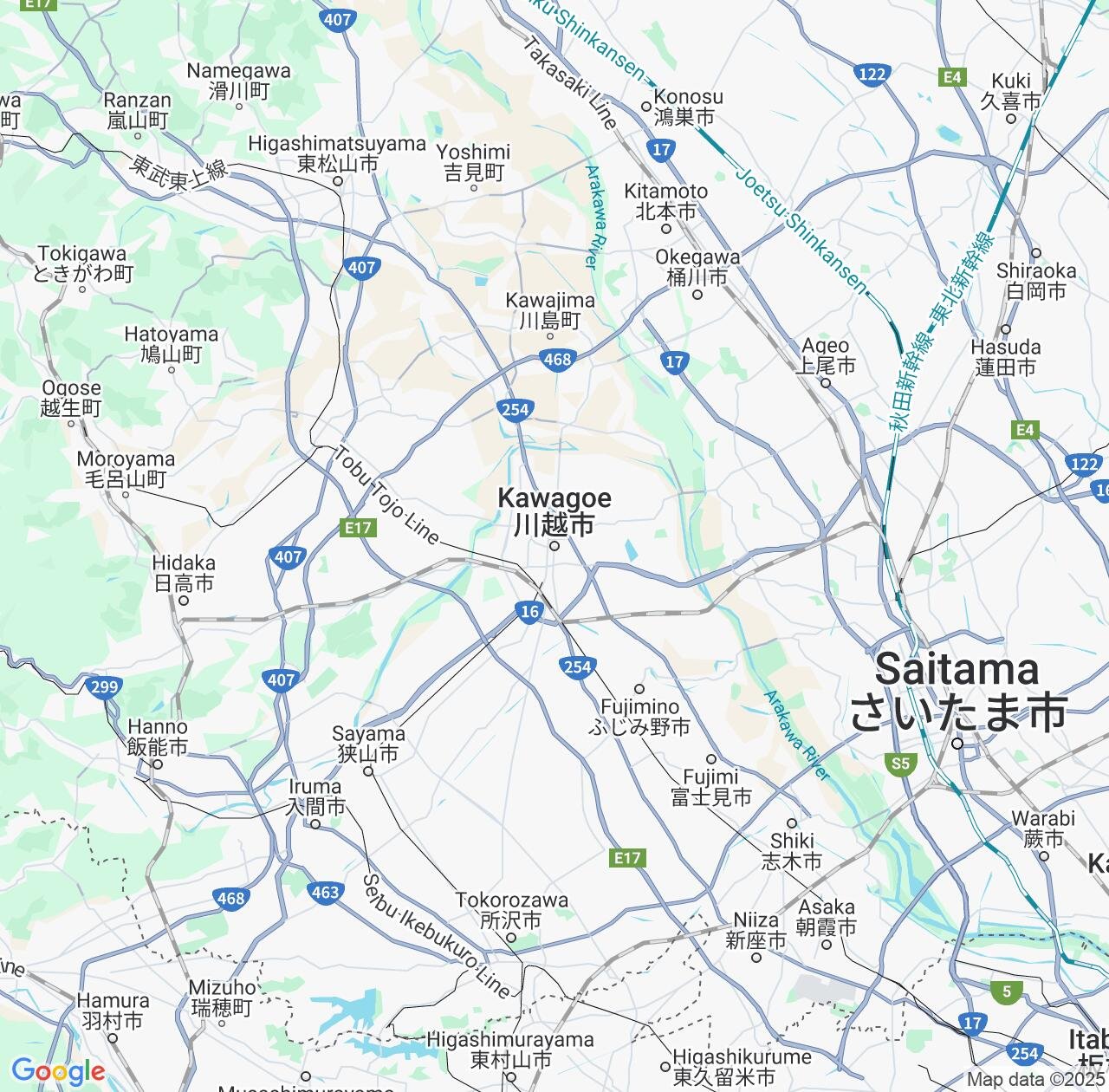 Map image for Intellectual Property Lawyers in Kawagoe and Saitama IP firms at coordinates  ; .