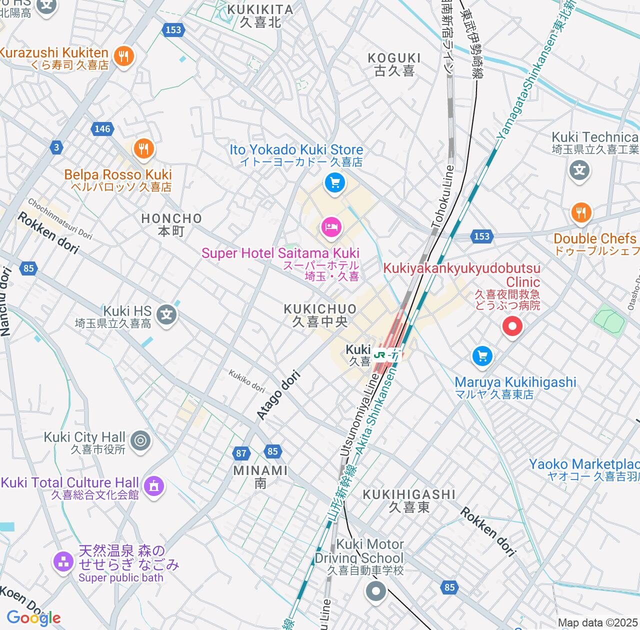 Map image for Intellectual Property Lawyers in Kukichuo and Saitama IP firms at coordinates  ; .
