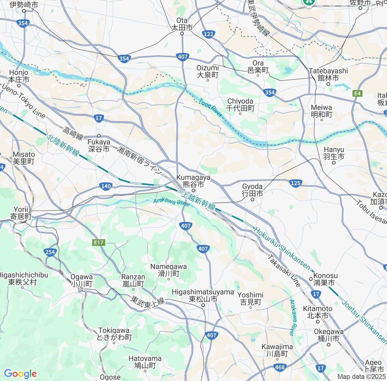 Map image for Intellectual Property Lawyers in Kumagaya and Saitama IP firms at coordinates  ; .