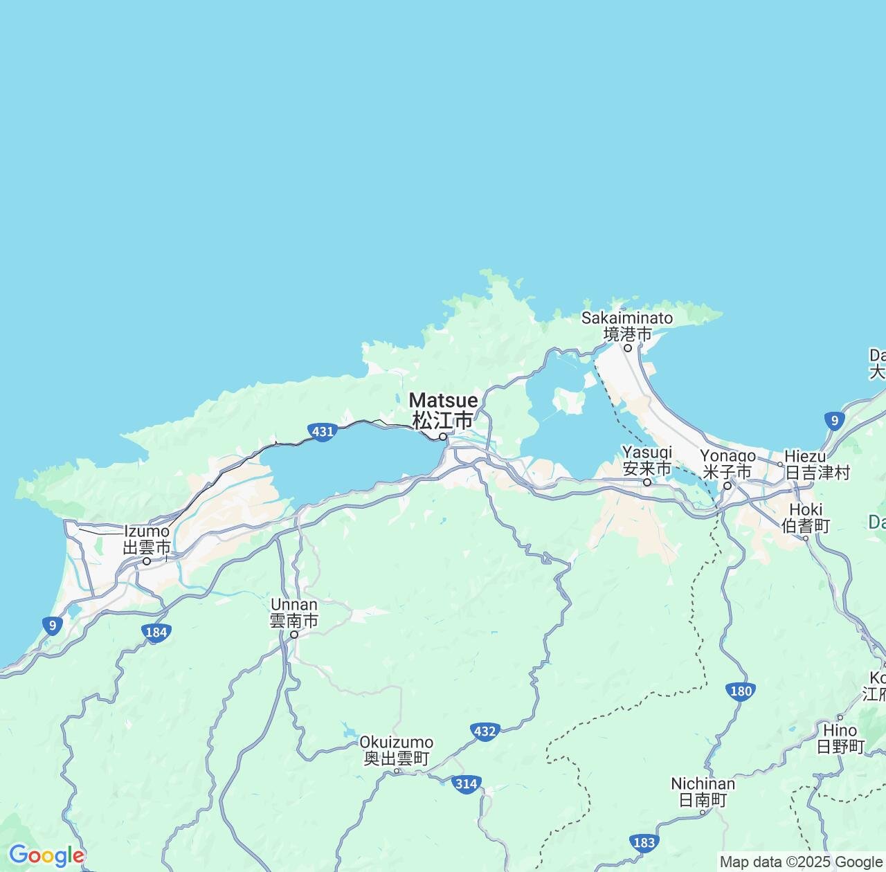 Map image for Intellectual Property Lawyers in Matsue and Shimane IP firms at coordinates  ; .