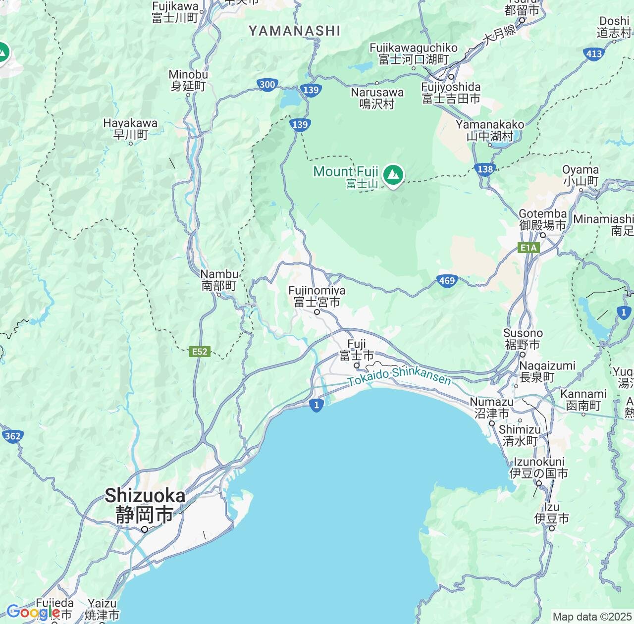Map image for Intellectual Property Lawyers in Fujinomiya and Shizuoka IP firms at coordinates  ; .