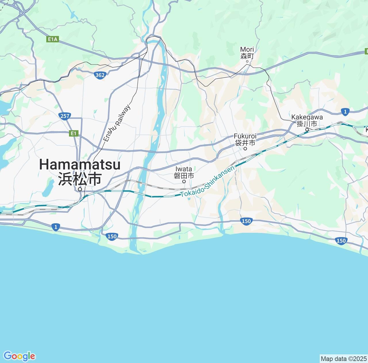 Map image for Intellectual Property Lawyers in Iwata and Shizuoka IP firms at coordinates  ; .