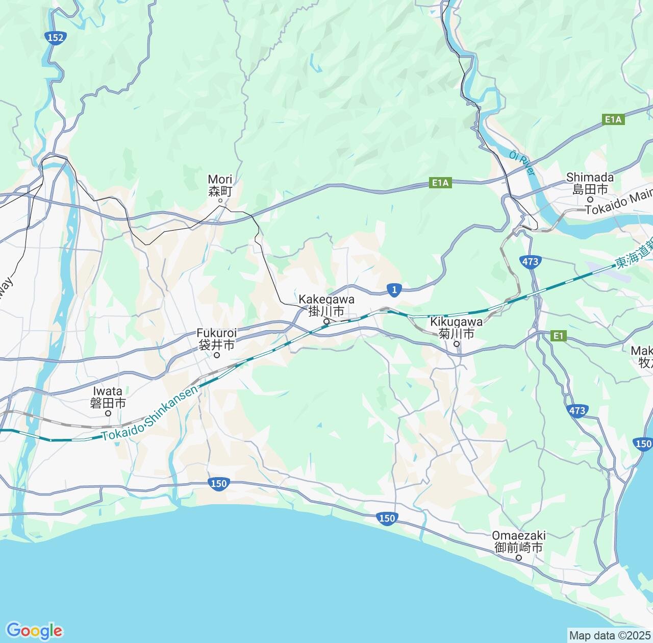 Map image for Intellectual Property Lawyers in Kakegawa and Shizuoka IP firms at coordinates  ; .