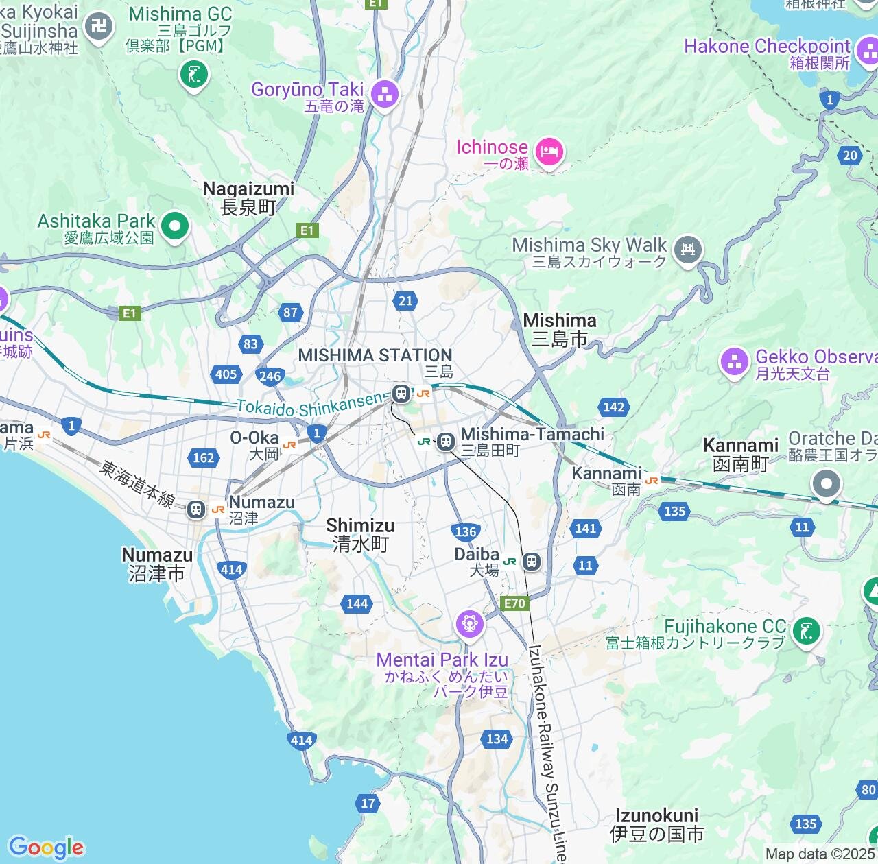 Map image for Intellectual Property Lawyers in Mishima and Shizuoka IP firms at coordinates  ; .
