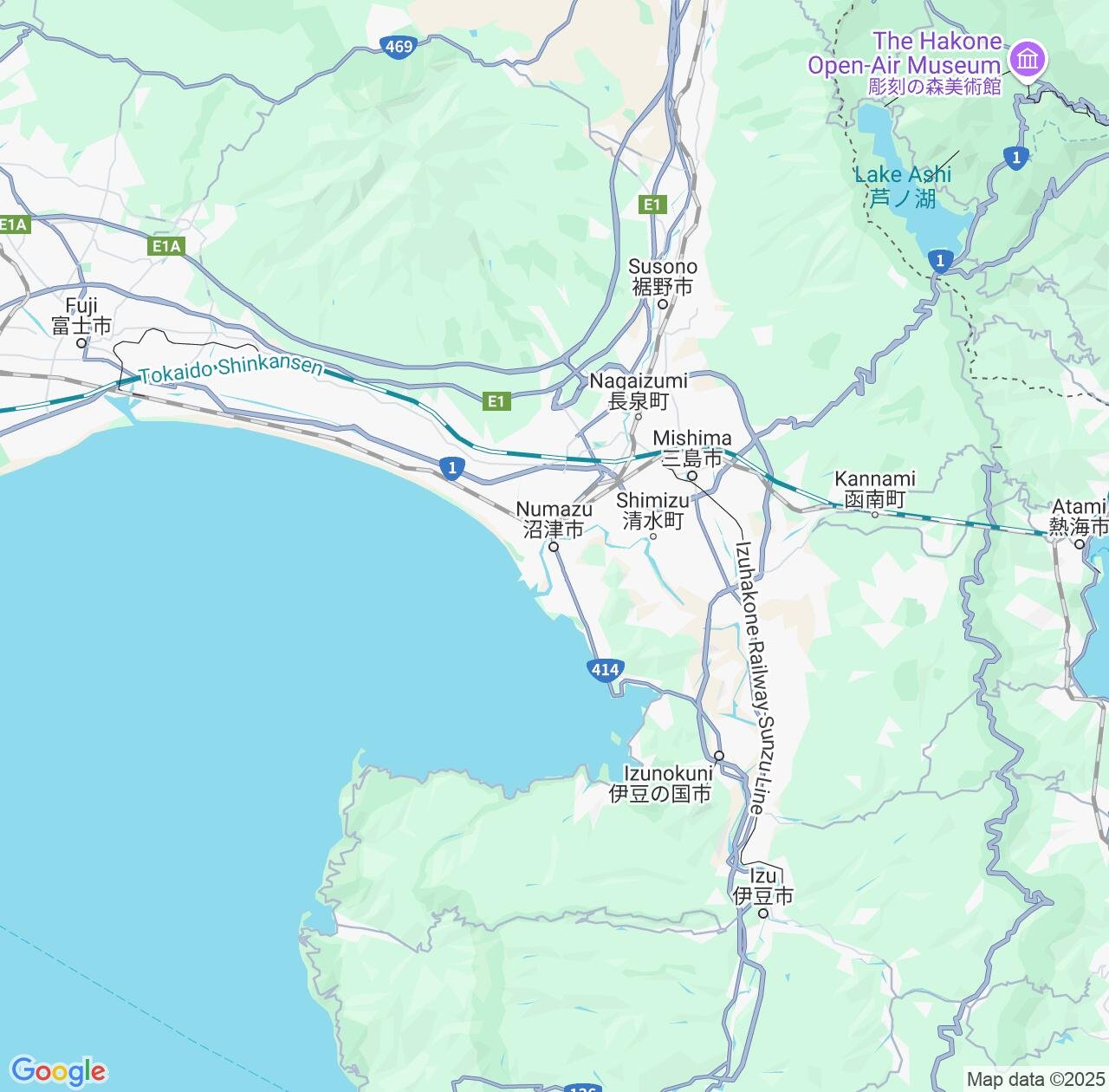 Map image for Intellectual Property Lawyers in Numazu and Shizuoka IP firms at coordinates  ; .