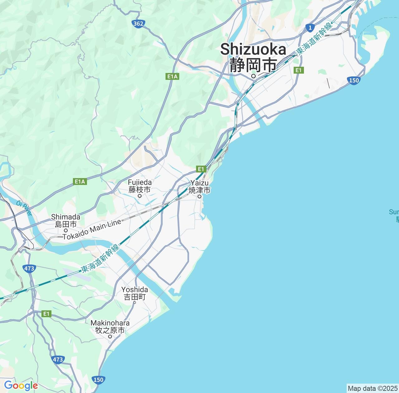 Map image for Intellectual Property Lawyers in Yaizu and Shizuoka IP firms at coordinates  ; .