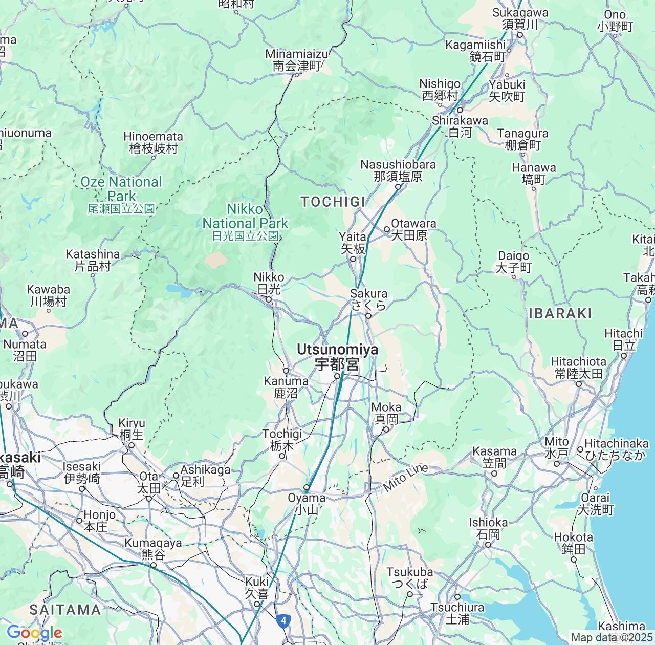 Map image for Intellectual Property Lawyers in Tochigi and Japan IP firms at coordinates  ; .
