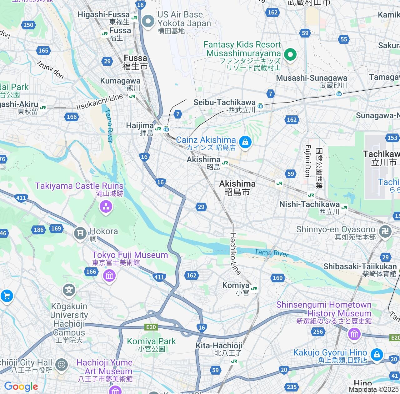 Map image for Intellectual Property Lawyers in Akishima and Tokyo IP firms at coordinates  ; .