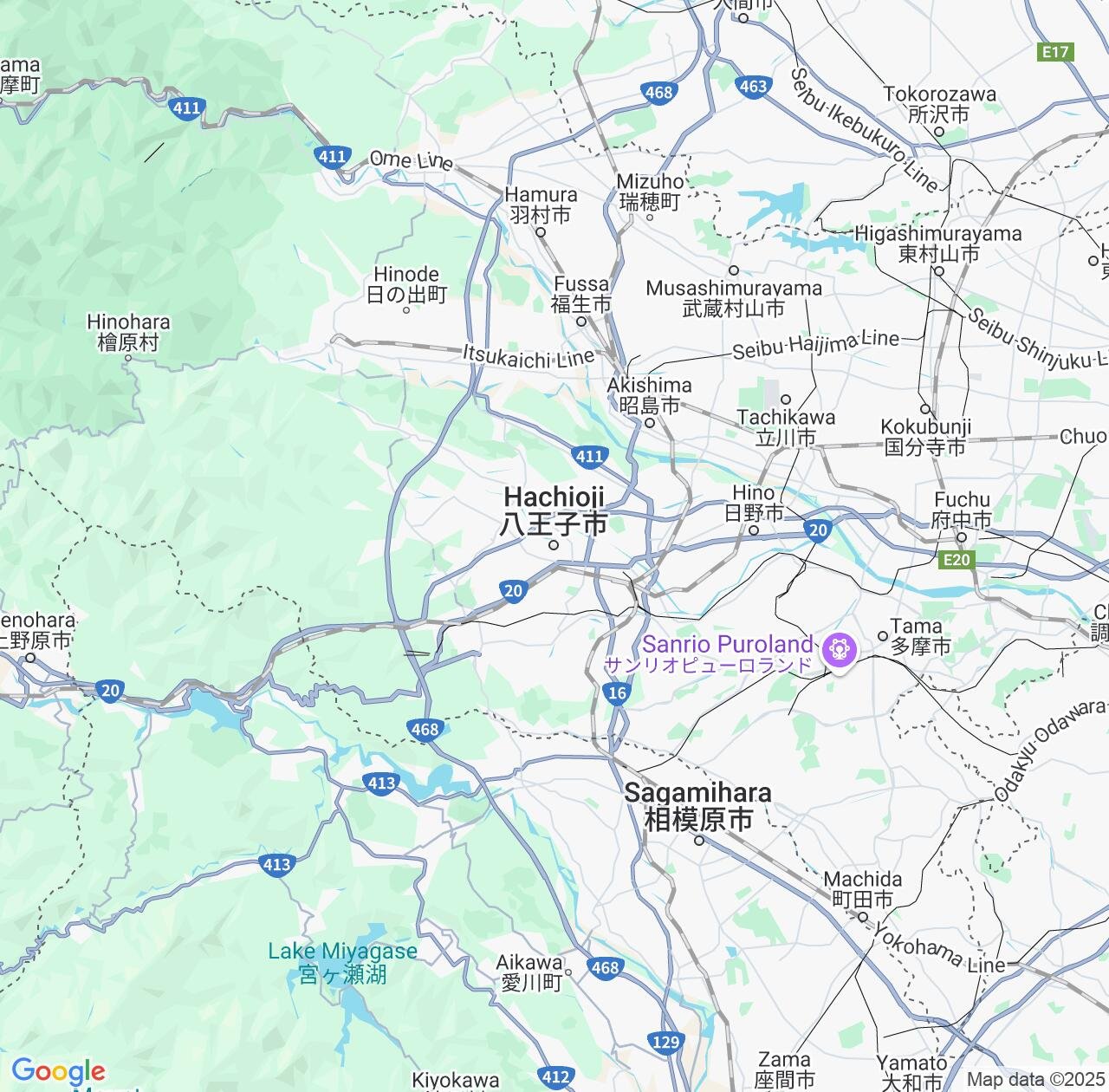 Map image for Intellectual Property Lawyers in Hachioji and Tokyo IP firms at coordinates  ; .