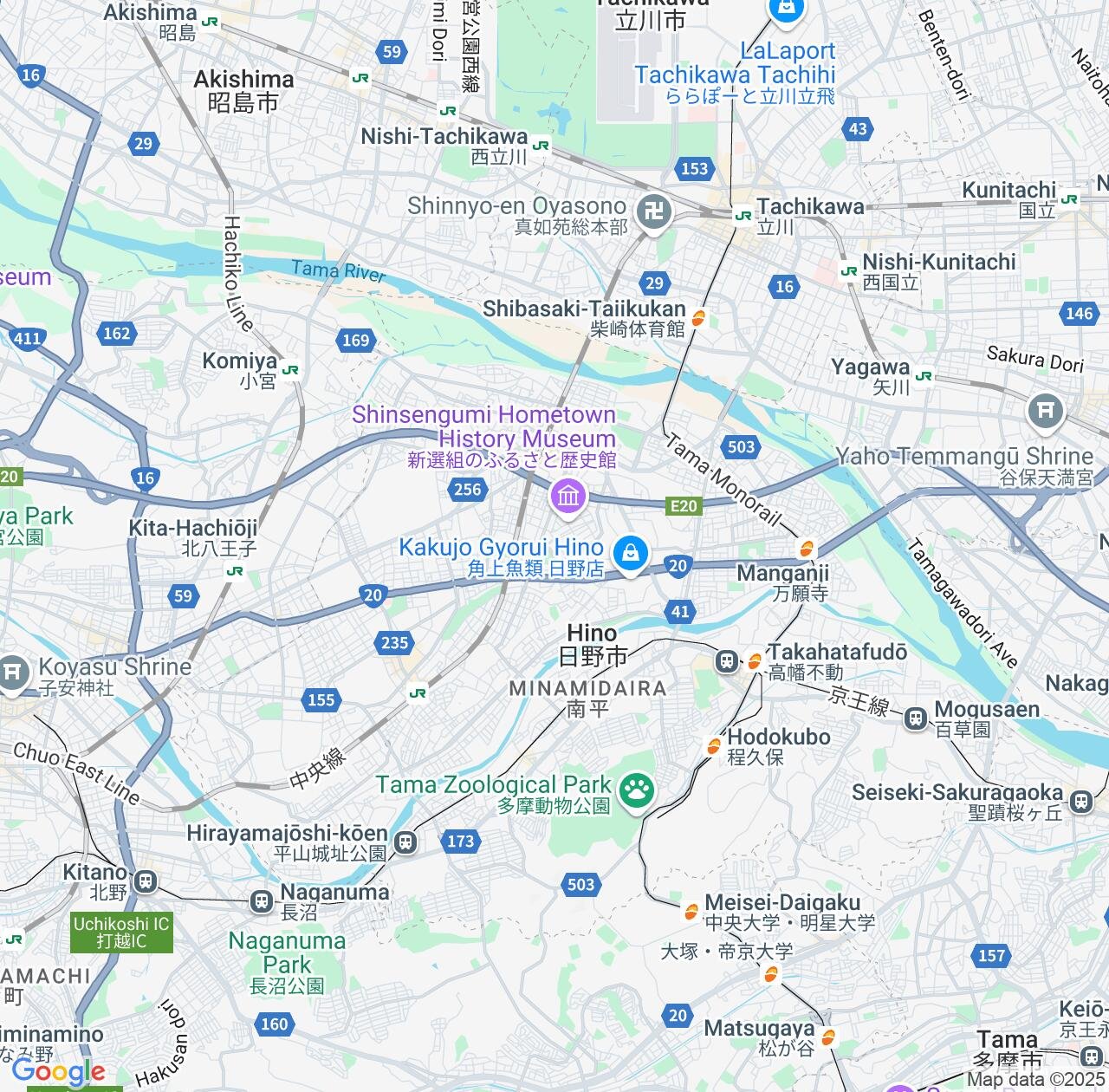 Map image for Intellectual Property Lawyers in Hino and Tokyo IP firms at coordinates  ; .
