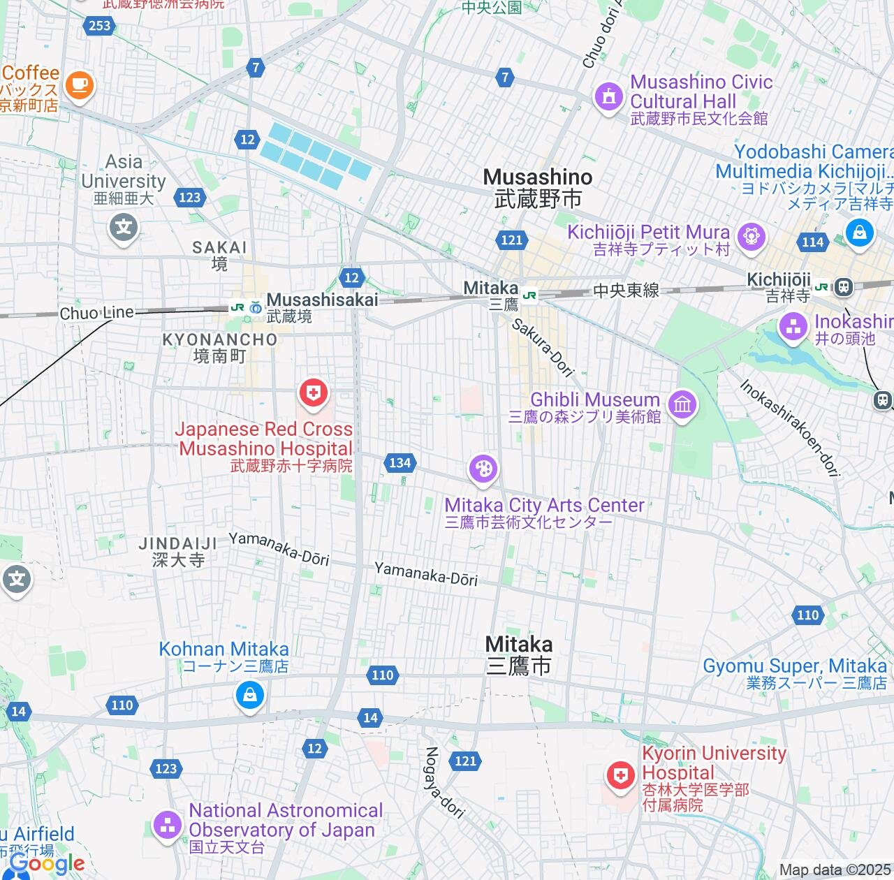 Map image for Intellectual Property Lawyers in Kamirenjaku and Tokyo IP firms at coordinates  ; .