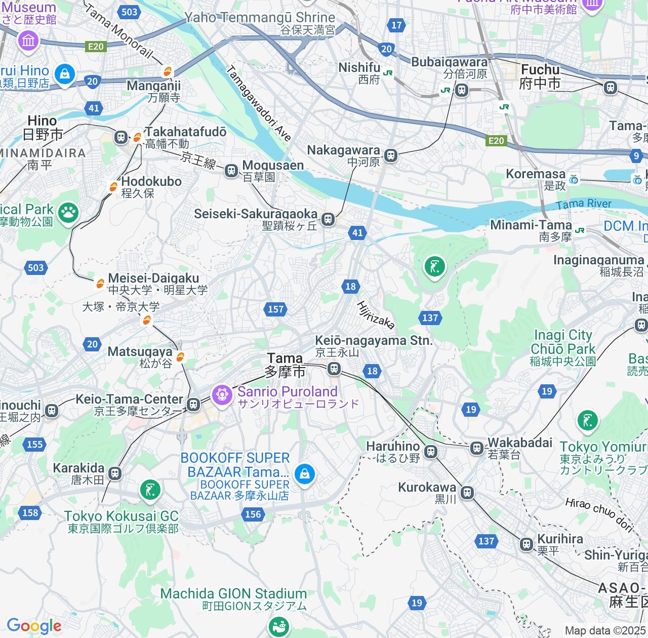 Map image for Intellectual Property Lawyers in Tama and Tokyo IP firms at coordinates  ; .