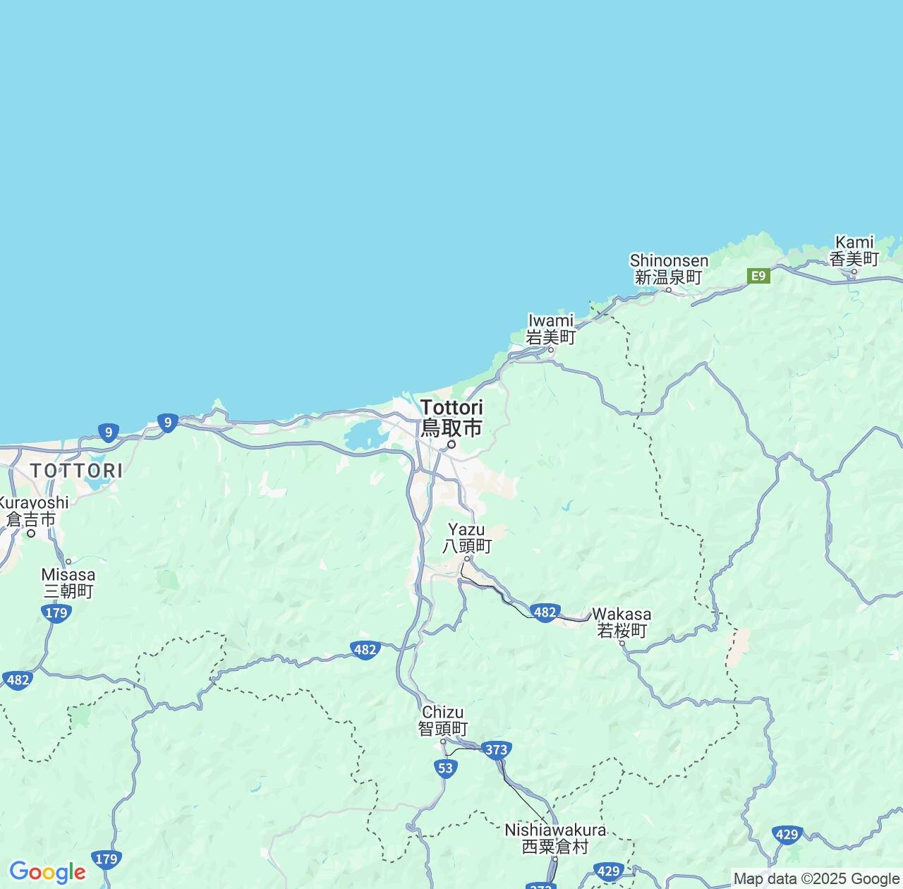 Map image for Intellectual Property Lawyers in Tottori-shi and Tottori IP firms at coordinates  ; .