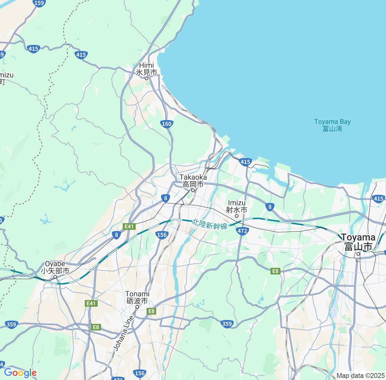 Map image for Intellectual Property Lawyers in Takaoka and Toyama IP firms at coordinates  ; .