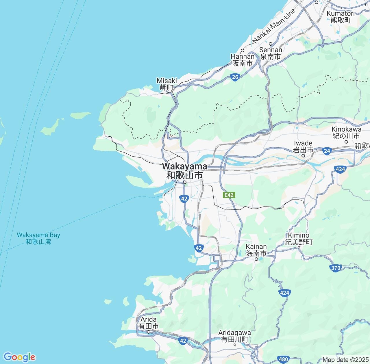 Map image for Intellectual Property Lawyers in Wakayama and Japan IP firms at coordinates  ; .
