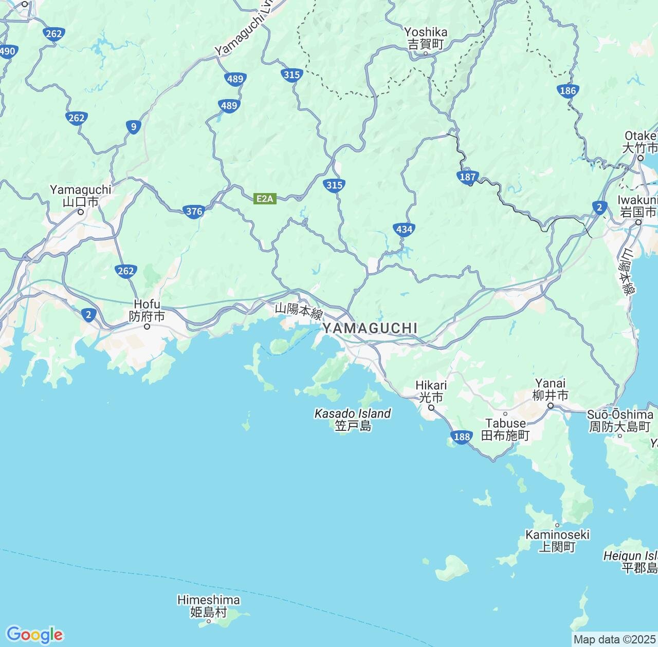 Map image for Intellectual Property Lawyers in Shunan and Yamaguchi IP firms at coordinates  ; .
