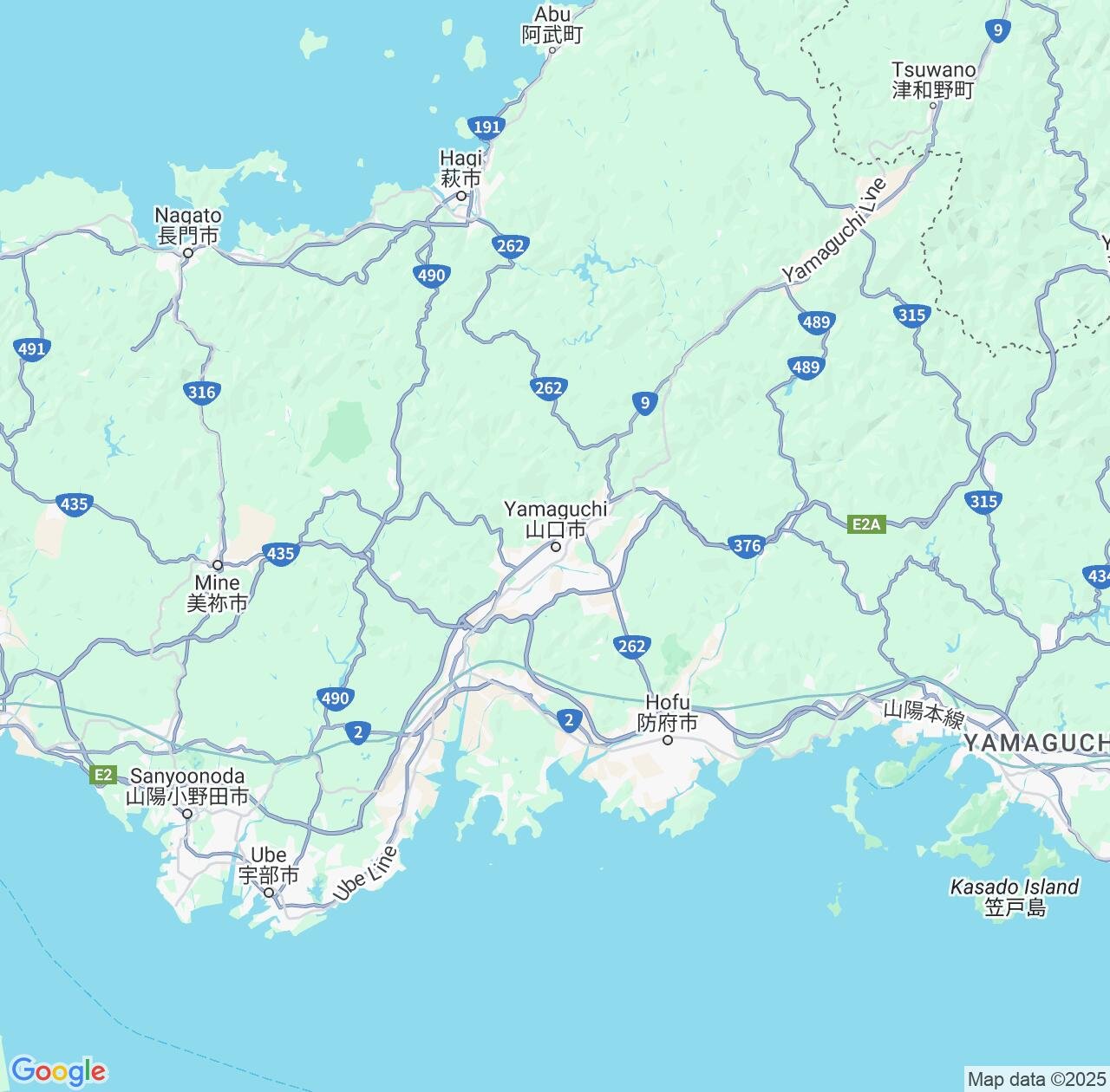 Map image for Intellectual Property Lawyers in Yamaguchi and Japan IP firms at coordinates  ; .