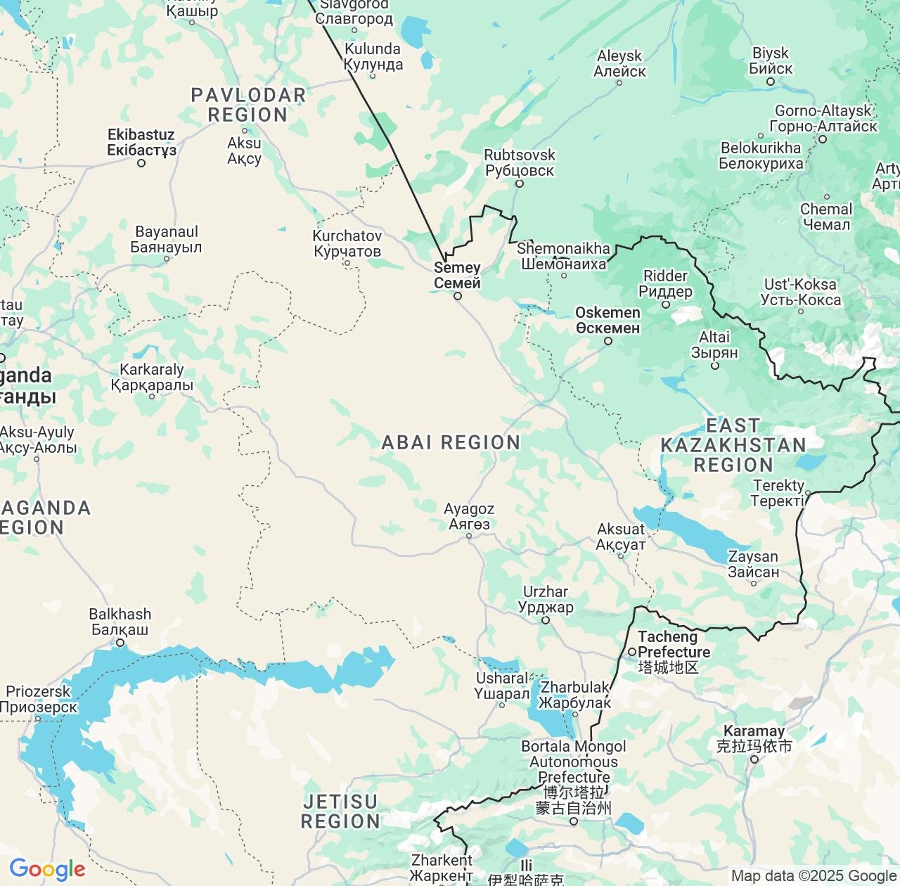 Map image for Intellectual Property Lawyers in Abai Region and Kazakhstan IP firms at coordinates  ; .