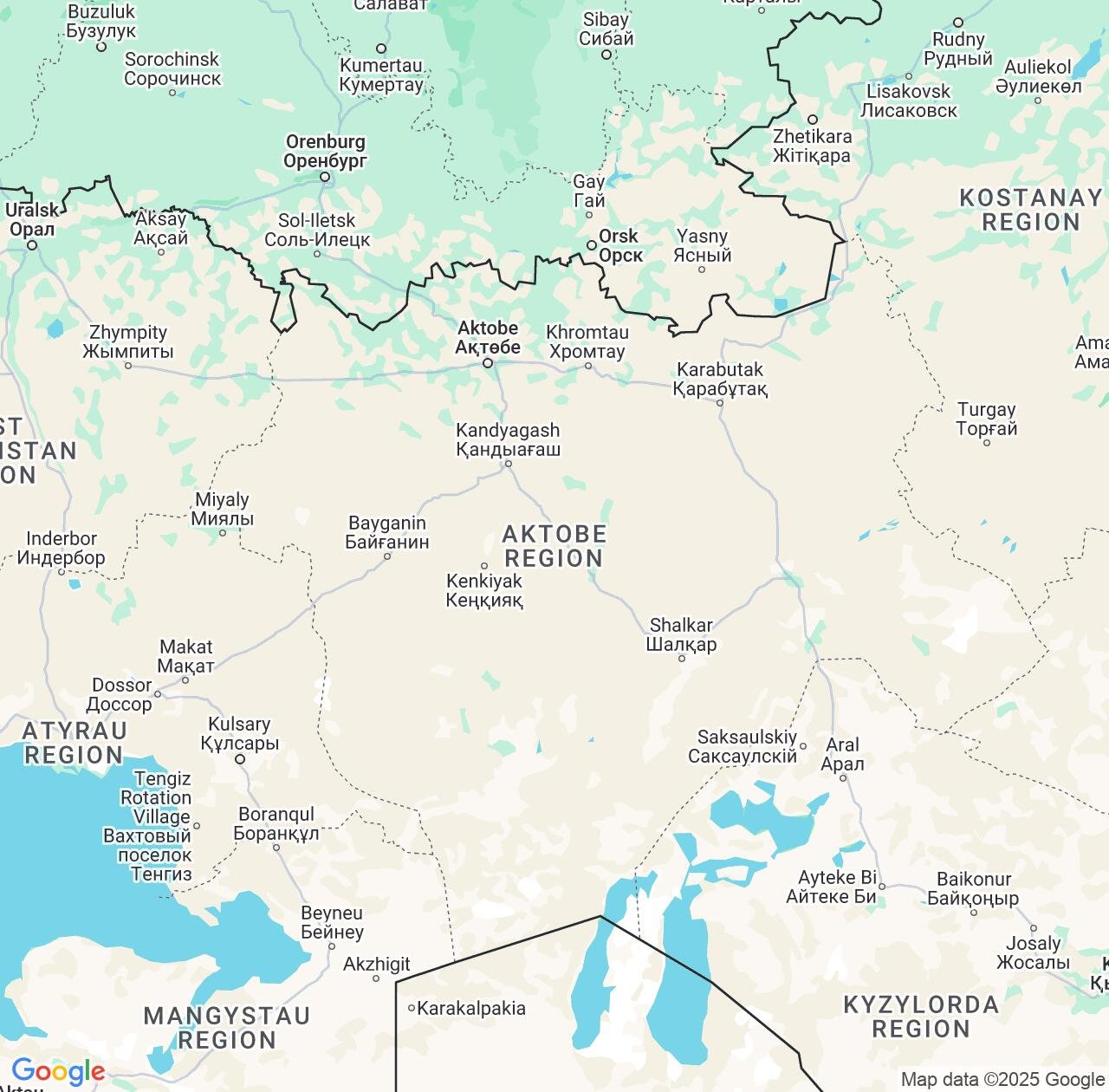 Map image for Intellectual Property Lawyers in Aktyubinskaya Oblast’ and Kazakhstan IP firms at coordinates  ; .