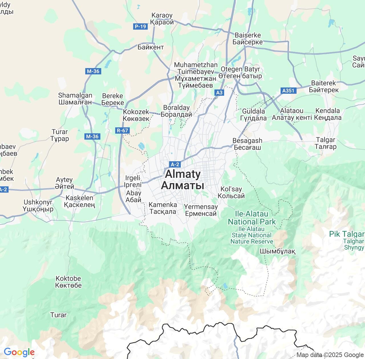 Map image for Intellectual Property Lawyers in Almaty and Kazakhstan IP firms at coordinates  ; .